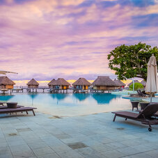 Manava Moorea View from the pool