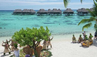 Celebration on Main Beach at the Hilton Moorea Lagoon Resort & Spa