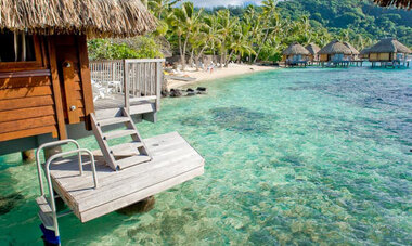 Maitai Polynesia Bora Bora overwater villa Enjoy direct access to the Bora Bora lagoon from the deck of your overwater bungalow.