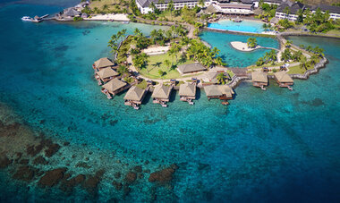 Spacifica Travel Intercontinental Tahiti Resort and Spa Aerial view of the Intercontinental Tahiti Resort and Spa