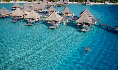 Intercontinental Bora Bora Le Moana Resort is one of the most beautiful resorts on the mainland of Bora Bora with some of the most spectacular views of the island.