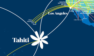 Carte réseau Air Tahiti Nui