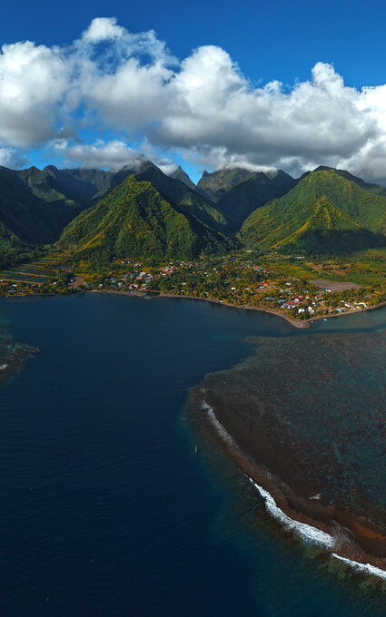 Image panoramique de Tahiti